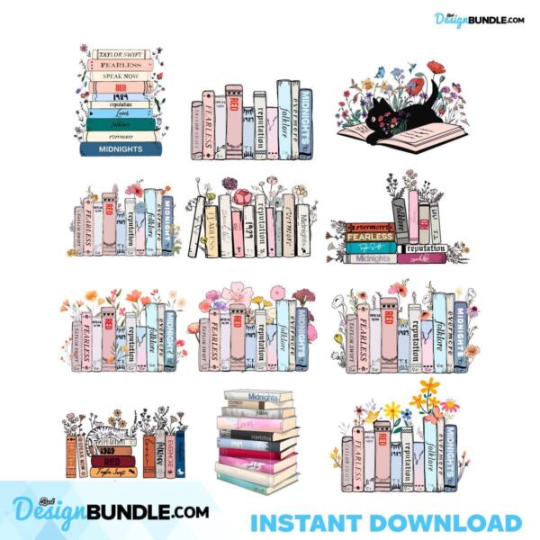 taylors-version-albums-as-books-svg-graphic-design-files-bundle