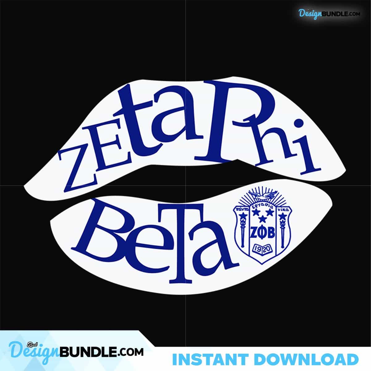 Zeta Phi Beta SVG Files For Silhouette, Files For Cricut, SVG, DXF, EPS