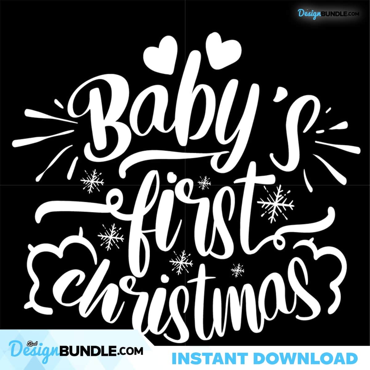 Babys First Christmas Svg, Christmas Svg, Baby Svg, Lover Svg, Heart ...