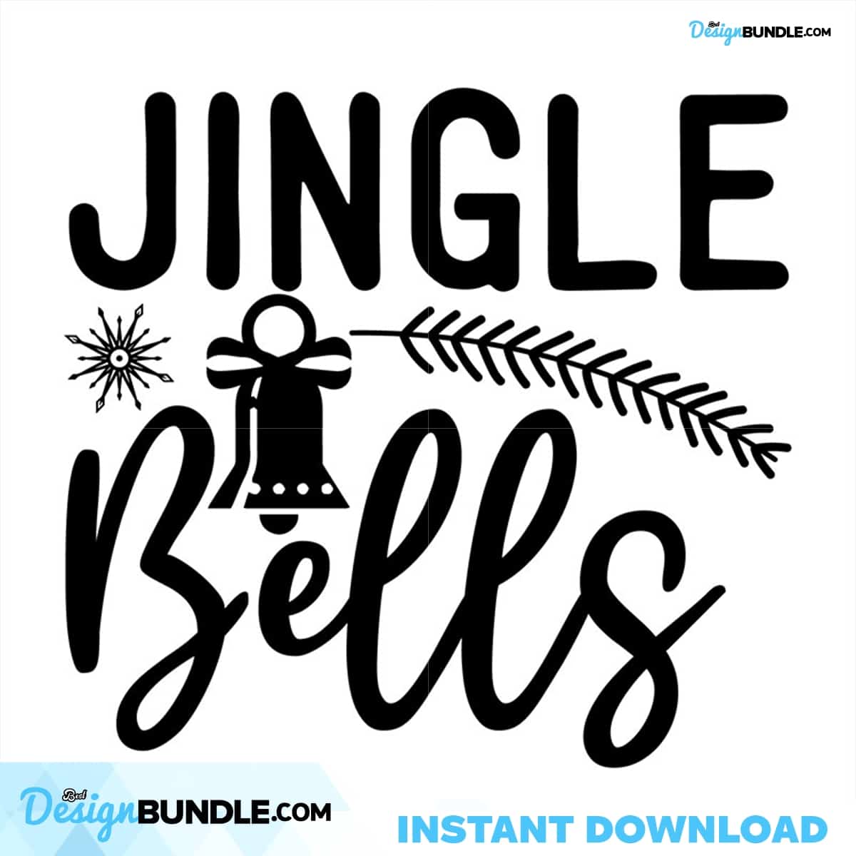 Jingle Bells Svg, Christmas Svg, Bells Svg, Merry Christmas Svg ...