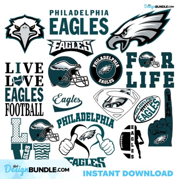 Philadelphia Eagles Logo Bundle Svg, Philadelphia Svg, Philadelphia ...