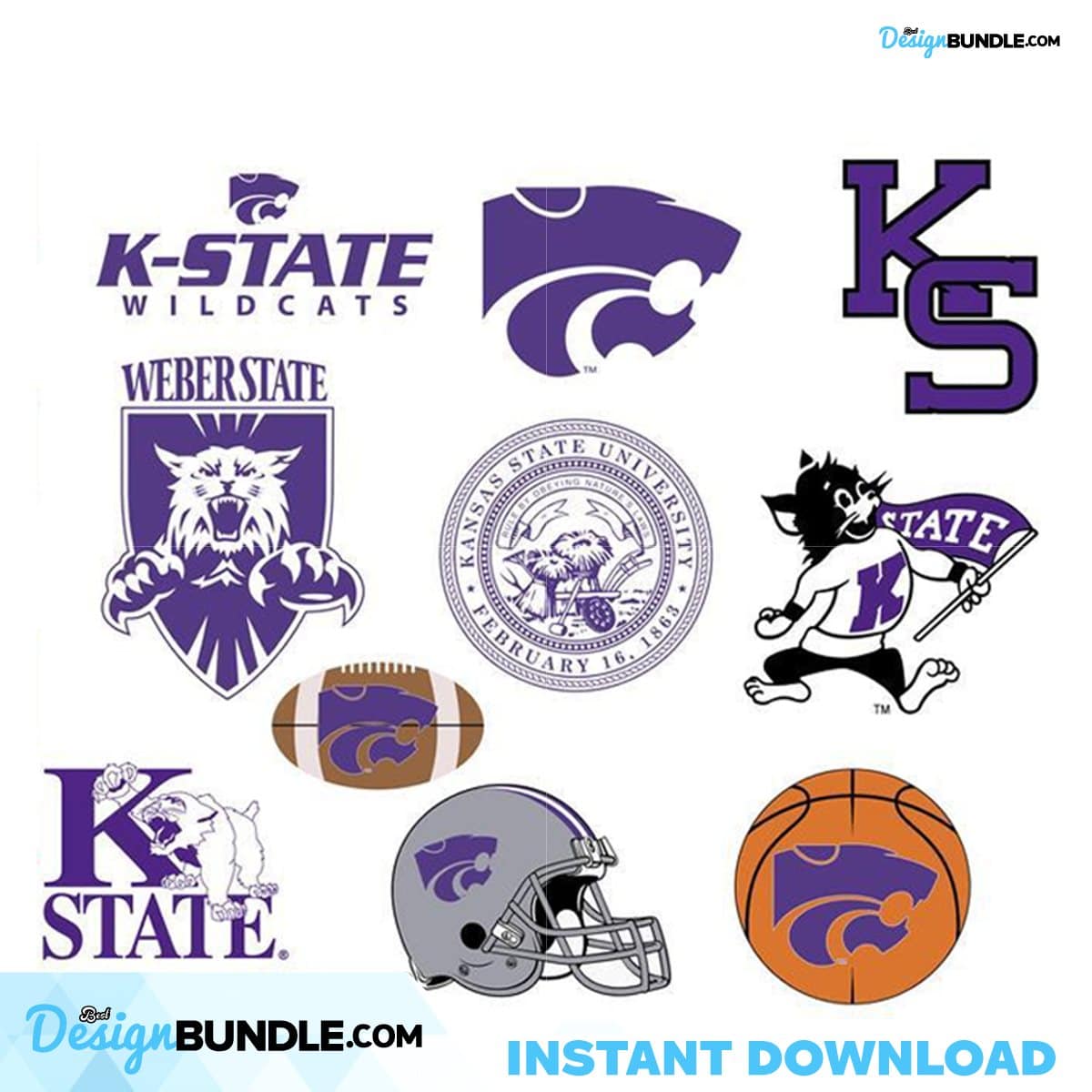 Kansas State Wildcats Logo Svg, Sport Svg, Sport Football Logo Team Svg ...