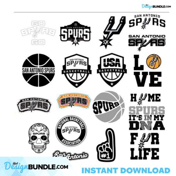 Spurs Logo Team Svg, Sport Svg, Sport Basketball Team Svg, Sport ...