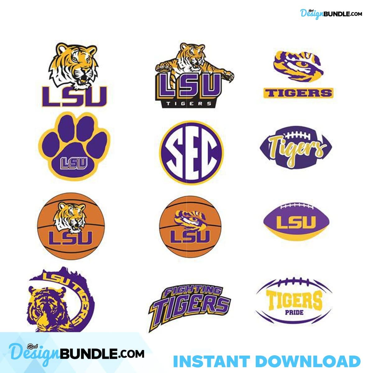 Lsu Tigers Logo Team Svg, Sport Svg, Sport Football Team Svg, Sport ...