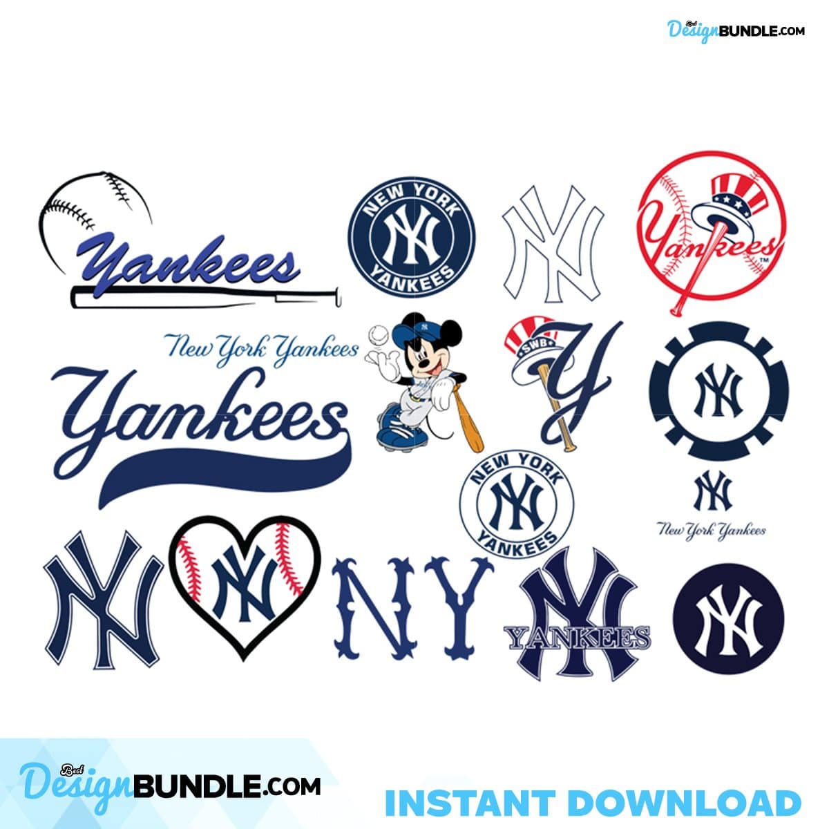 Newyork Yankees Logo Team Svg, Sport Svg, Sport Baseball Logo Team Svg ...