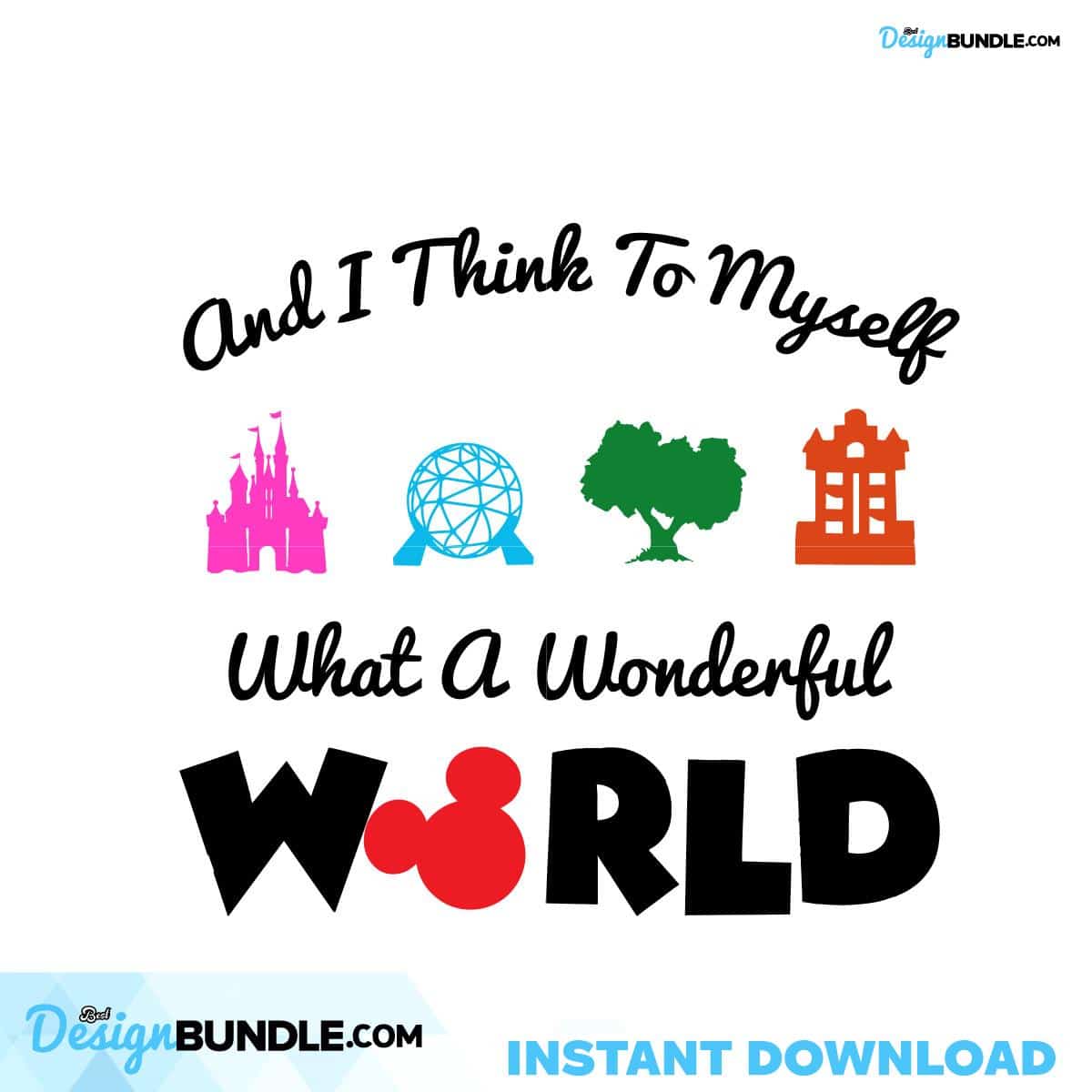 What A Wonderful World Svg, Trending Svg, Disney Land Svg, Disney Land