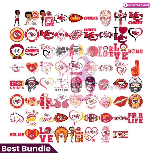 Chiefs Svg, Kansas City Chiefs Svg, Chiefs Bundle Svg, Kansas City