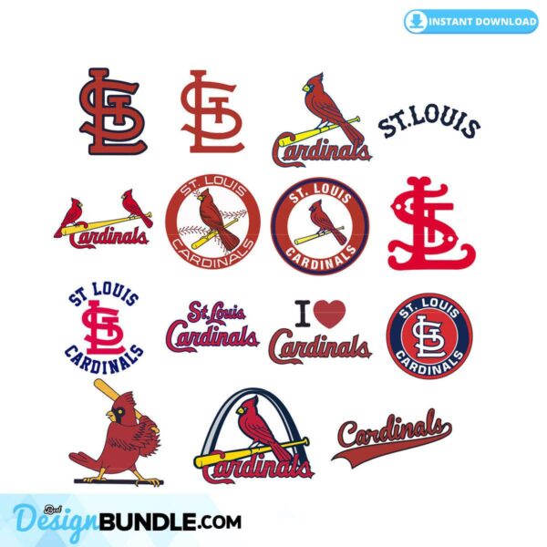 15 Design St. Louis Cardinals SVG Bundle