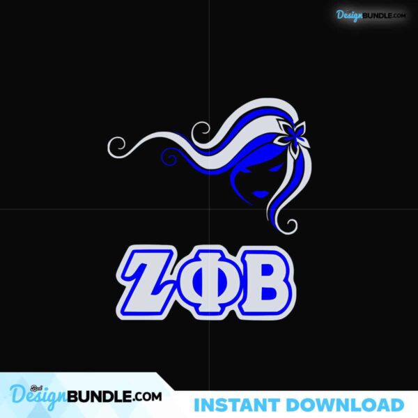 Zeta Phi Beta Svg Files For Silhouette, Instant Download