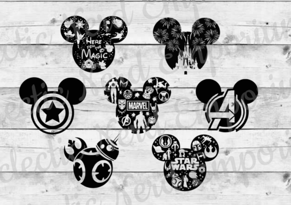 Big Mouse Ears Bundle Svg