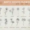Birth Month Flowers Svg Clipart Birth Month Flowers Svg Clipart Summer Flower Svg Birth Flower Svg Sggcl 100x100