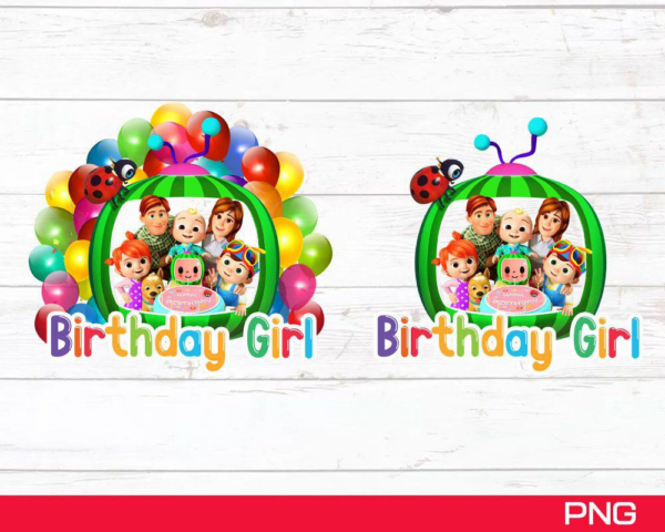 Birthday Girl Cocomelon Png, Cocomelon Kids Png, Cocomelon Png,