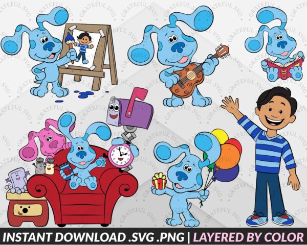 Blues Clues And You Svg Bundle 2, Blues Clues And You Party Supplies