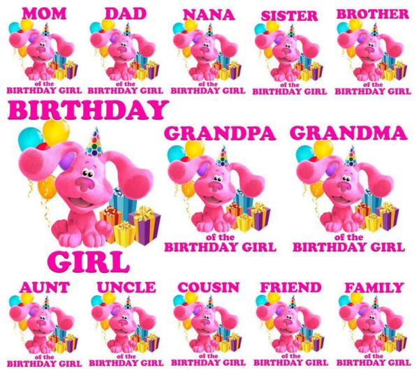 Blues Clues Birthday Svg, Blue Dog Family Svg, Blue Dog Bundle
