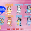 Bluey Birthday Svg Bundle, Heeley Family Svg, Bandit Svg