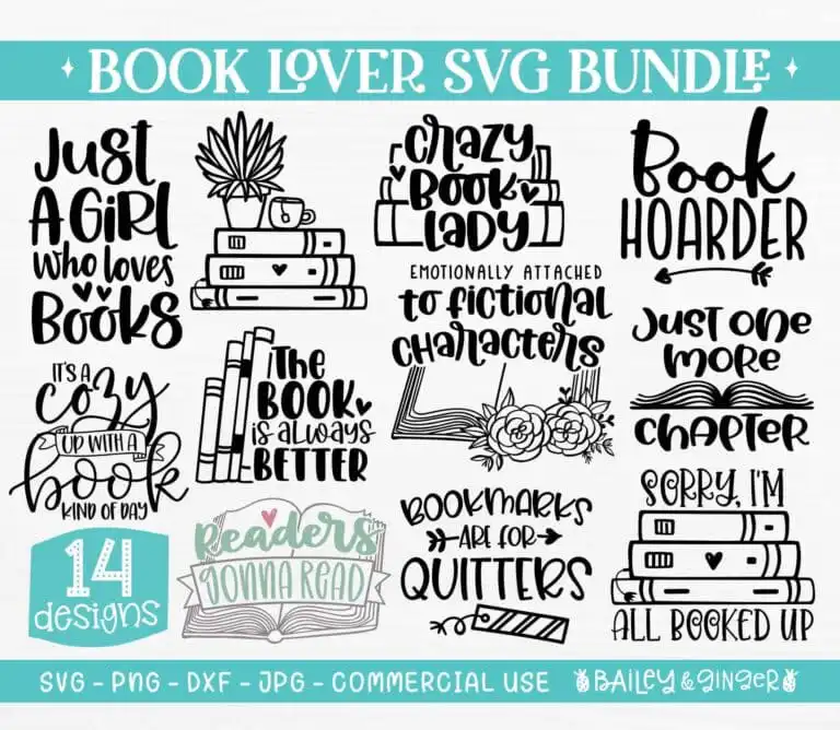 Book Lover Svg Bundle