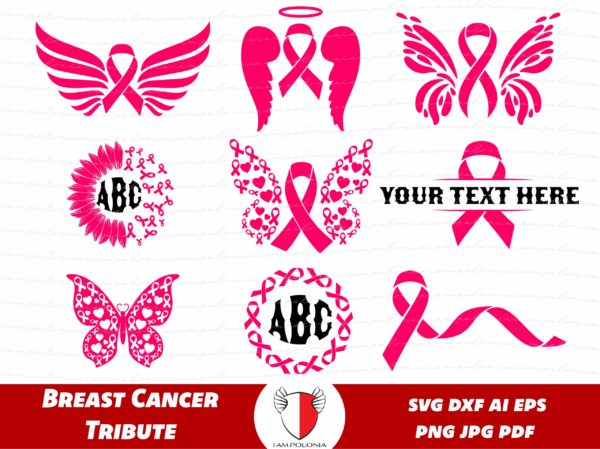 Breast Cancer Svg, Pink Ribbon Svg, Breast Cancer Png, Cancer Ribbon