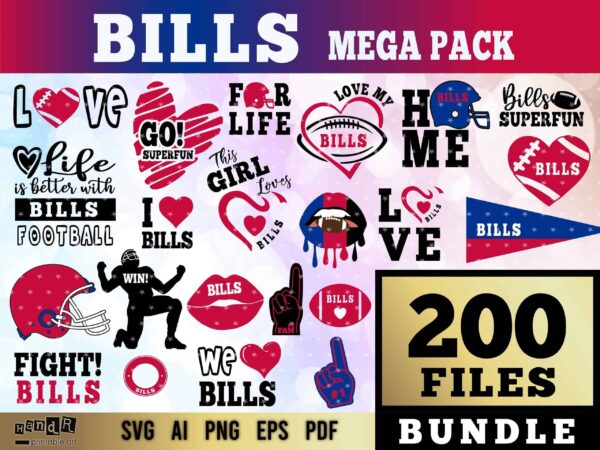 Buffalo Bills, Svg Sport Team Images, Buffalo Bills Svg For Cricut