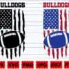 Bulldogs Svg Football Flag Svg Football Cut File Football Design Cjv5f 100x100