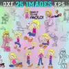 Bundle 25 Cartoon Svg Bundle Silhouette Cut Files Clipart Svg Q4mtj 100x100