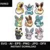 Bundle Cute Eevee Evolutions