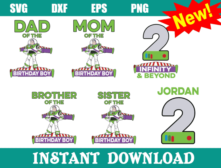 Bundle Family Toy Story Birthday Boy Svg
