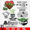 Bundle Keep Calm And Use The Force Baby Yoda Squadgoals Svg Ldilh 100x100