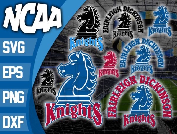 Bundle Logo Fairleigh Dickinson Knights Svg,