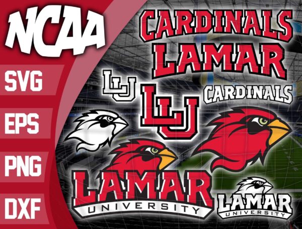 Bundle Logo Lamar Cardinals Svg, Trending Svg Files,