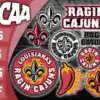 Bundle Logo Louisiana Ragin Cajuns Svg