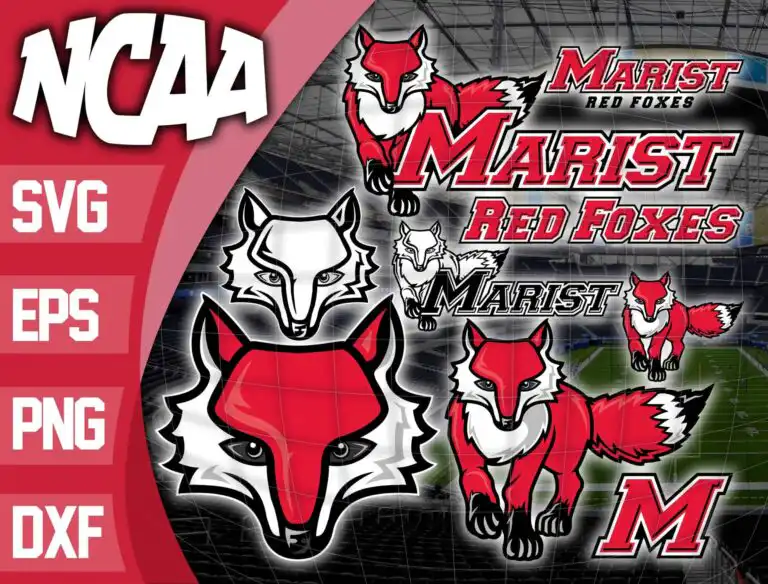 Bundle Logo Marist Red Foxes Svg