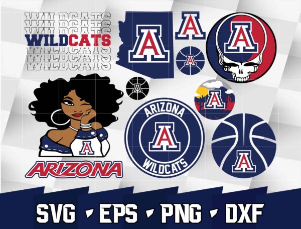 Bundle Ncaa Random Vector Arizona Wildcats Svg,