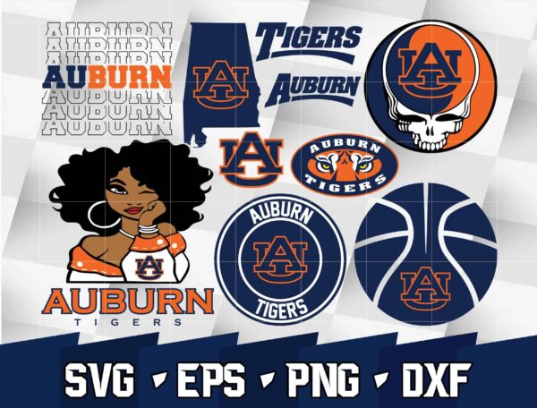Bundle Ncaa Random Vector Auburn Tigers Svg,
