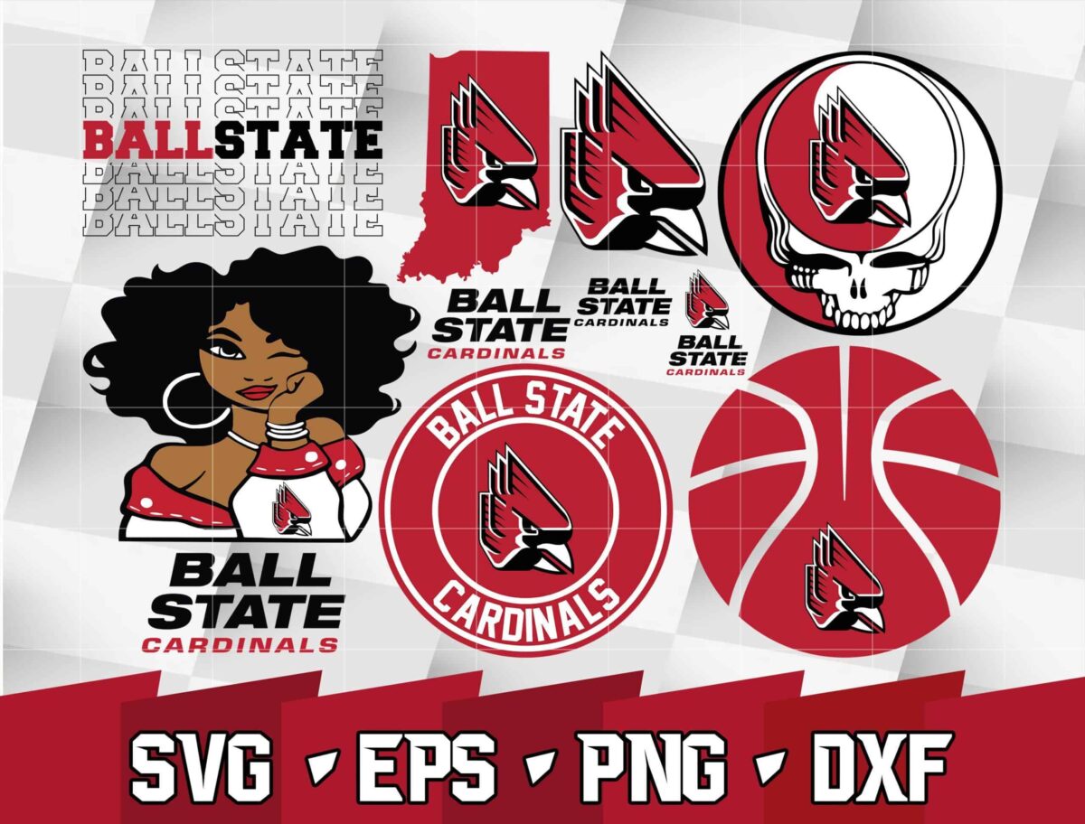 Bundle Ncaa Random Vector Ball State Cardinals Svg,
