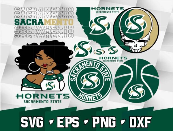Bundle Ncaa Random Vector Sacramento State Hornets Svg Eps Dxf Png