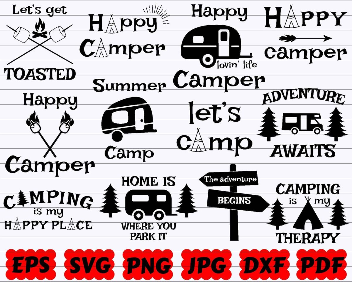 Camping Quote, Camping Svg Bundle, Camping Svg