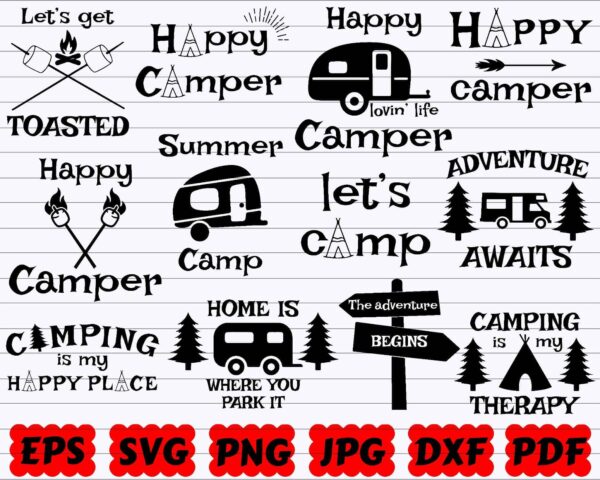 Camping Quote, Camping Svg Bundle, Camping Svg