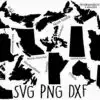 Canada Svg Bundle Canadian Provinces Svg Map Outline Svg Map Svg 7pfps 100x100
