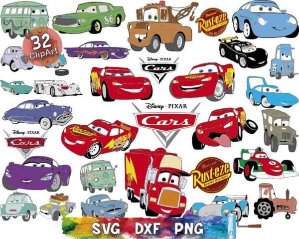 Cars Svg, Cars Disney Svg Bundle, Mcqueen Svg, Disney Svg Instant ...