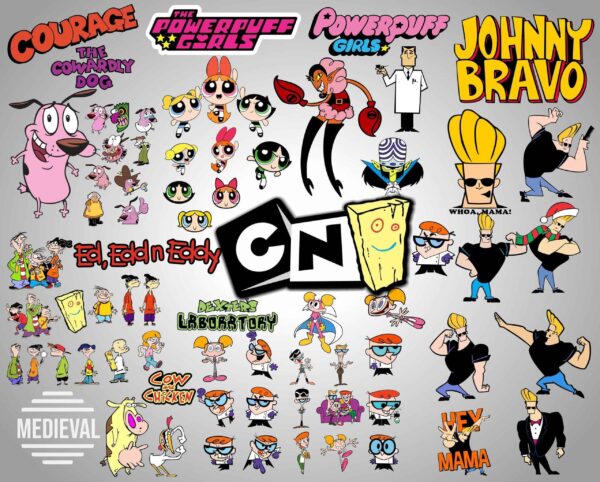 Cartoon Network Clasics Vector Svg, Eps, Pdf, Dexter, Johnny Bravo