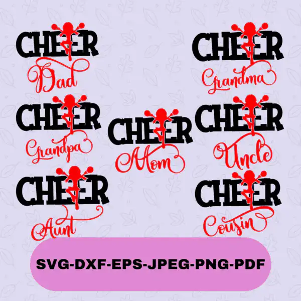 Cheer Family Bundle Svg
