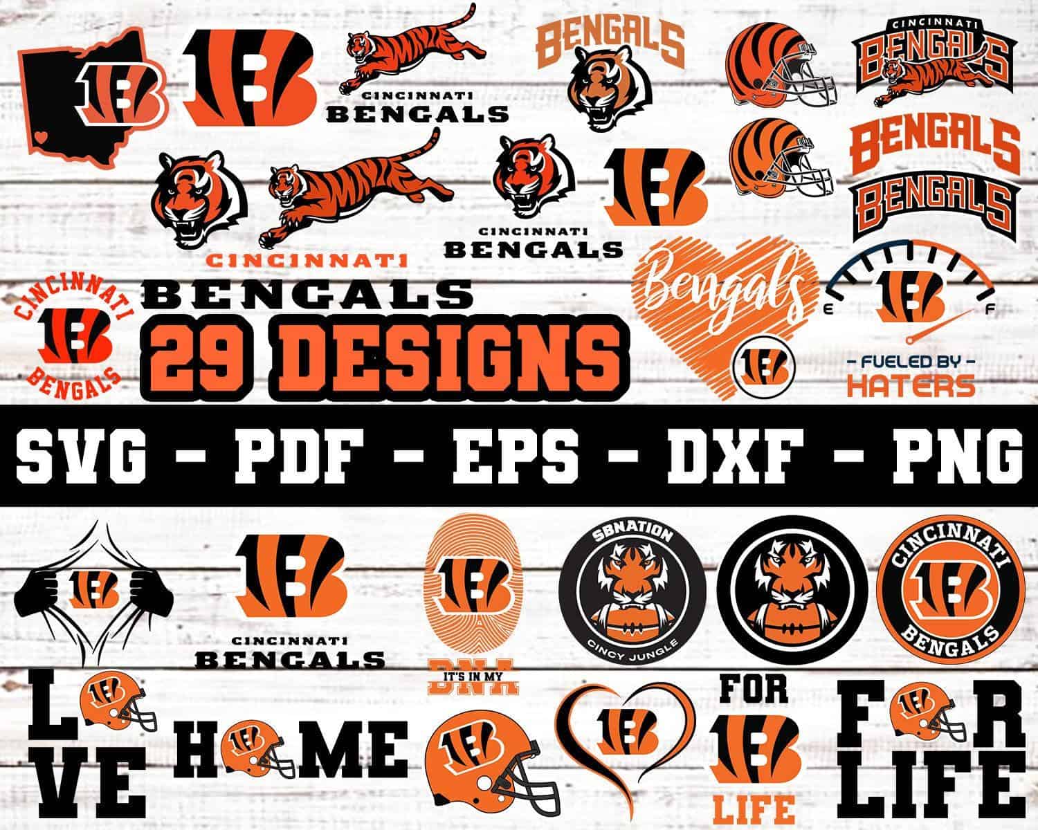 Cincinnati Bengals Svg Bundle, Bengals Svg, Cincinnati Bengals Logo ...