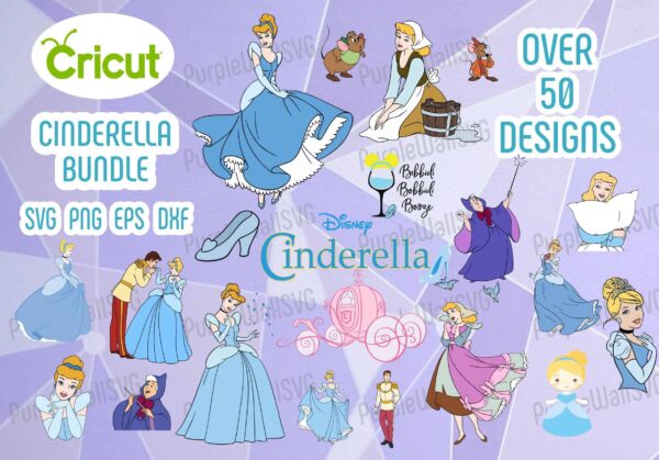 Cinderella Svg Layered Bundle, Disney Svg Bundle, Glass Slipper Svg,
