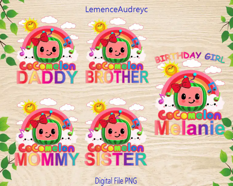 Cocomelon Birthday Girl Bundle Png