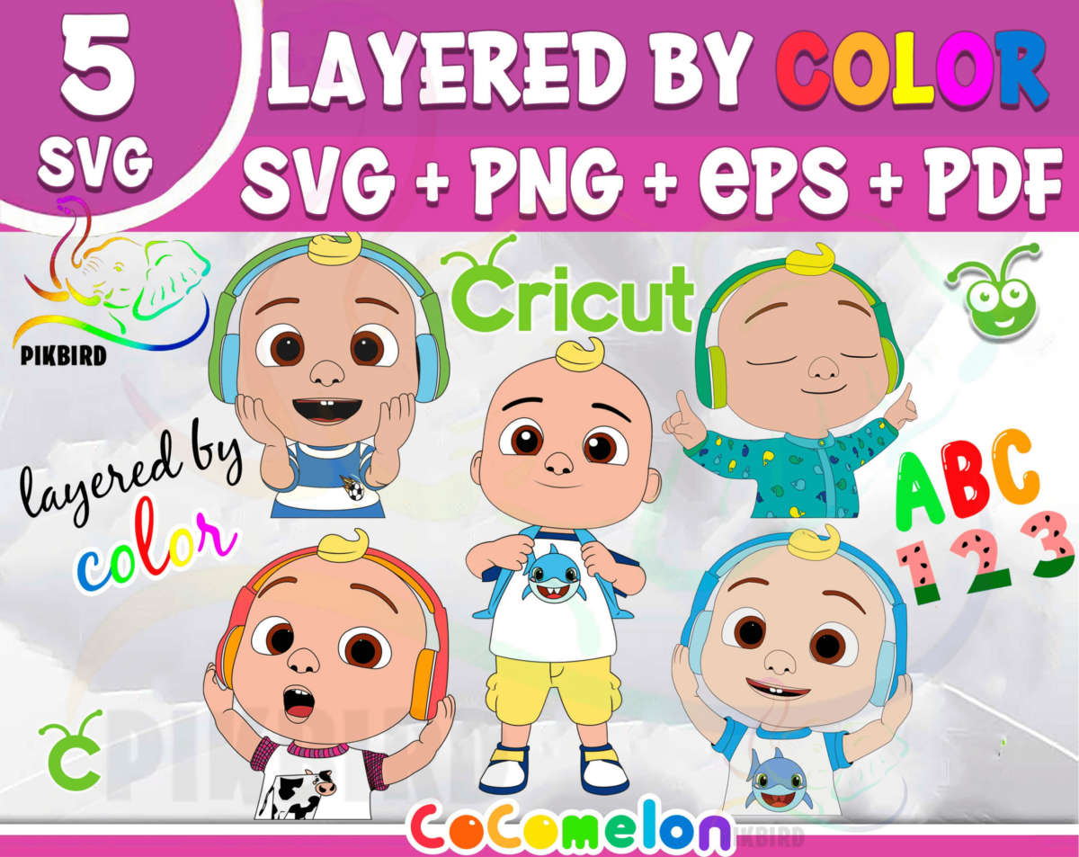 Cocomelon Svg Cocomelon Clipart Cocomelon Png Cocomelon Svg Bundle