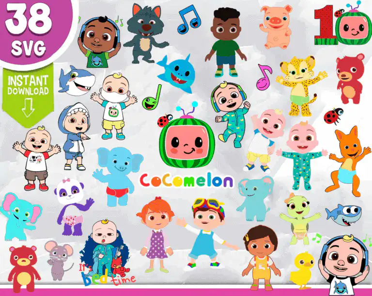 Cocomelon Svg Cocomelon Clipart Cocomelon Svg Bundle
