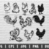 Cute Chicken Svg Files For Cricut Hen Svg Farmhouse Svg Rooster 2qibp 100x100
