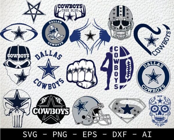 Dallas Cowboys Svg. Dallas Cowboys Bundle Svg. Nfl American Football