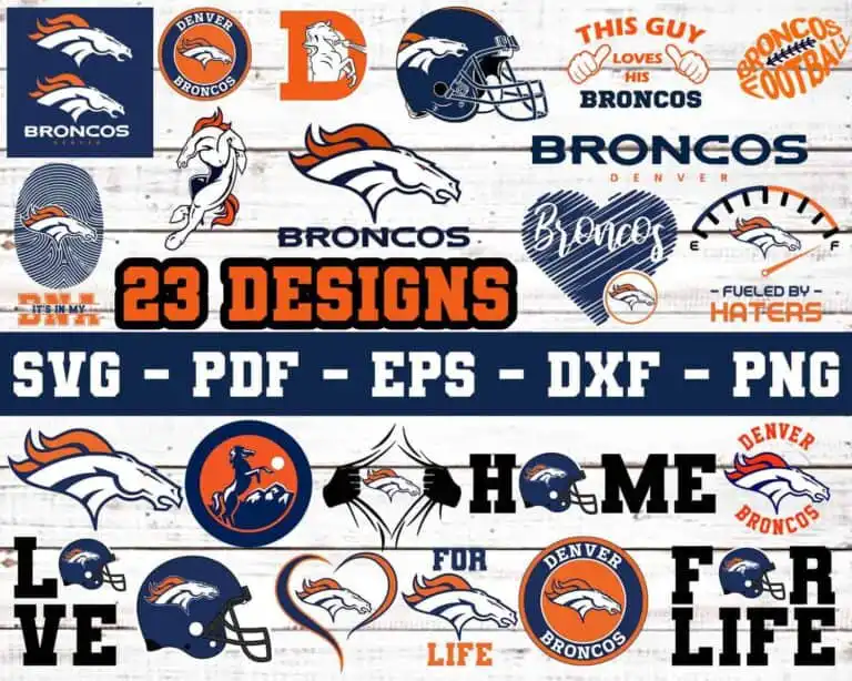 Denver Broncos Svg Bundle