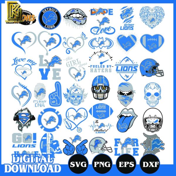 Detroit Lions Svg, Lions Svg, Sport Bundle Svg, Nfl Bundle Svg, Png ...